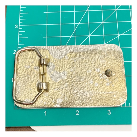 Vintage NRA Member Hunter red rectangular belt buckle - Picture 3 of 6